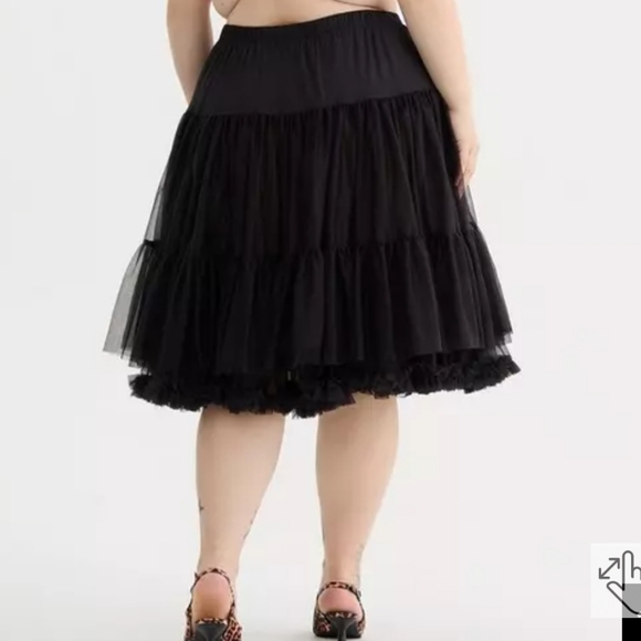 🆕️ TORRID BLACK RETRO CHIC CRINOLINE MIDI SKIRT - PLUS SIZE - Picture 3 of 7
